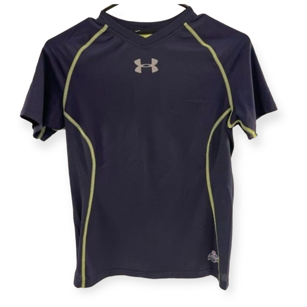 Under Armour Boys Football Compression Fitted Shirt Size YXL